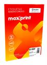 Folhas de Etiquetas Adesivas em Papel Tamanho Carta para Impressora Jato de Tinta e Laser da Maxprint 46,56x77,8 Milímetros com 10 Etiquetas por Folha.[ O modelo 8099F tem a mesma medida. ]