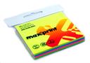 Bloco Adesivo Post-it Maxprint Neon 4 Cores Verde Azul Rosa Amarelo 76mm X 76mm 100 Folhas Bloquinho