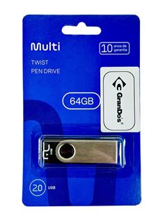 Pen Drive Multilaser Twist 64GB