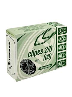 Clips Numero 2/0 caixa com 100 unidades ACC