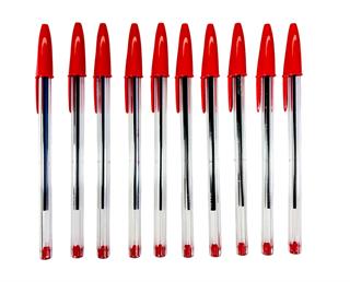Caneta Esferográfica Bic Cristal com 10 unidades VERMELHA