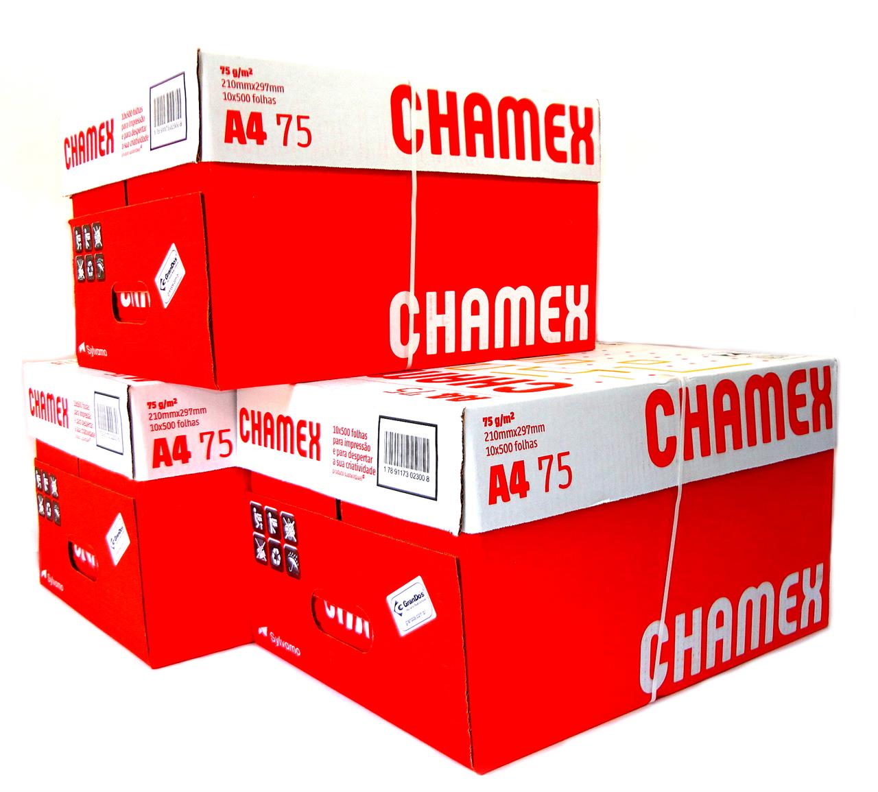 Papel Sulfite A4 Chamex pack com 30 pacotes com 500 Folhas