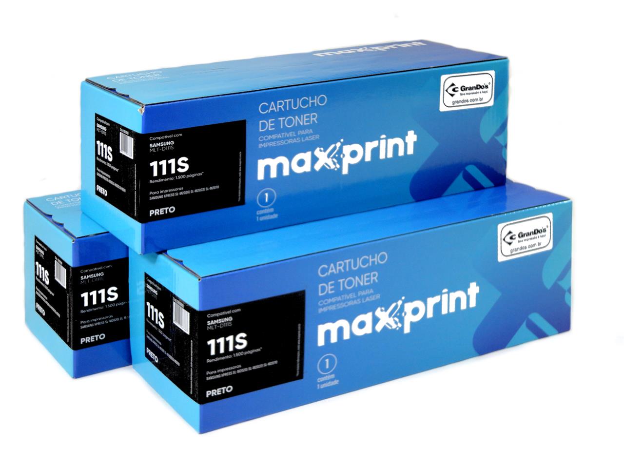 Toner Maxprint MLT-D111S na Caixa com 3 Toners