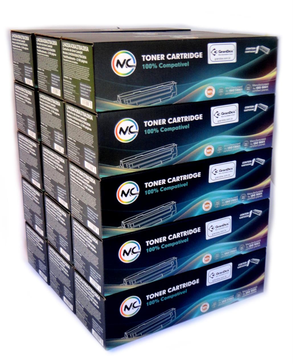 Toner Microcolor 85A 36A 35A 78A na Caixa com 15 Toners