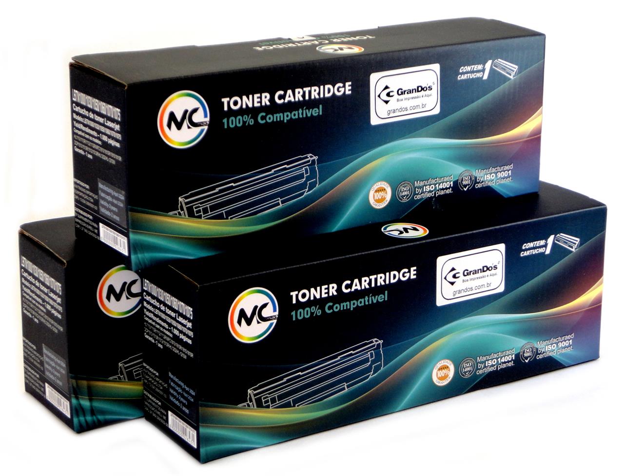 Toner Microcolor TN1060 na Caixa Com 3 Toners