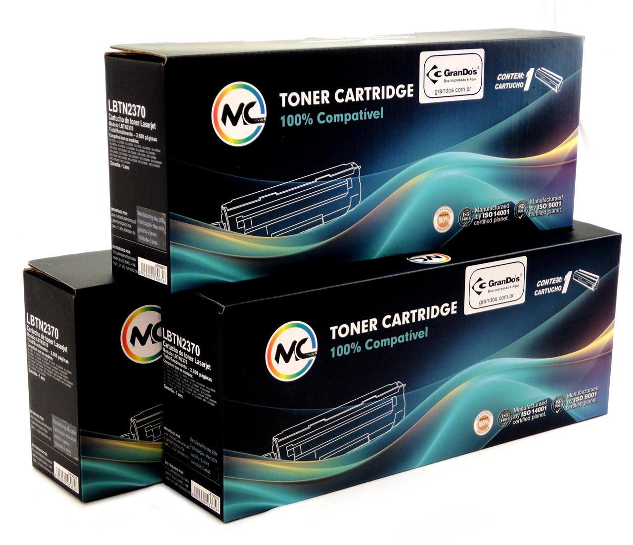 Toner Microcolor TN2370 na Caixa Com 3 Toners