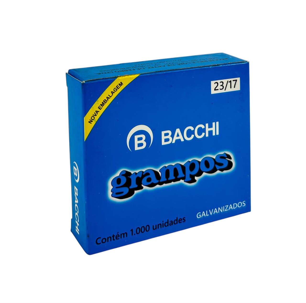 Grampo 23/17 Galvanizado com 1000 Unidades Bacchi