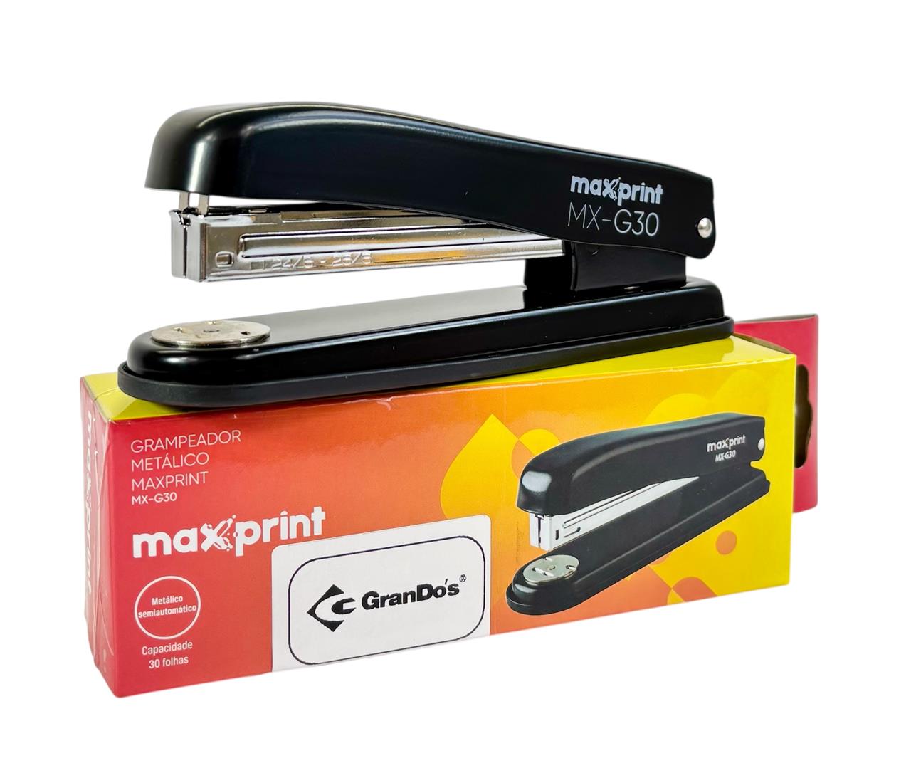Grampeador Metálico Semiautomático 30 Folhas