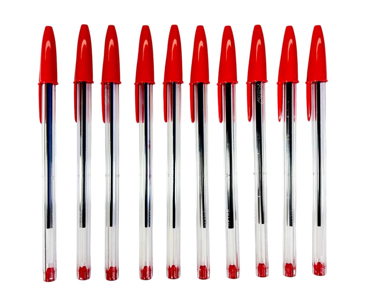 Caneta Esferográfica Bic Cristal com 10 unidades VERMELHA
