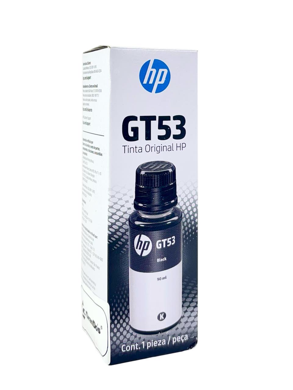 Refil de Tinta Original HP GT53 Preto