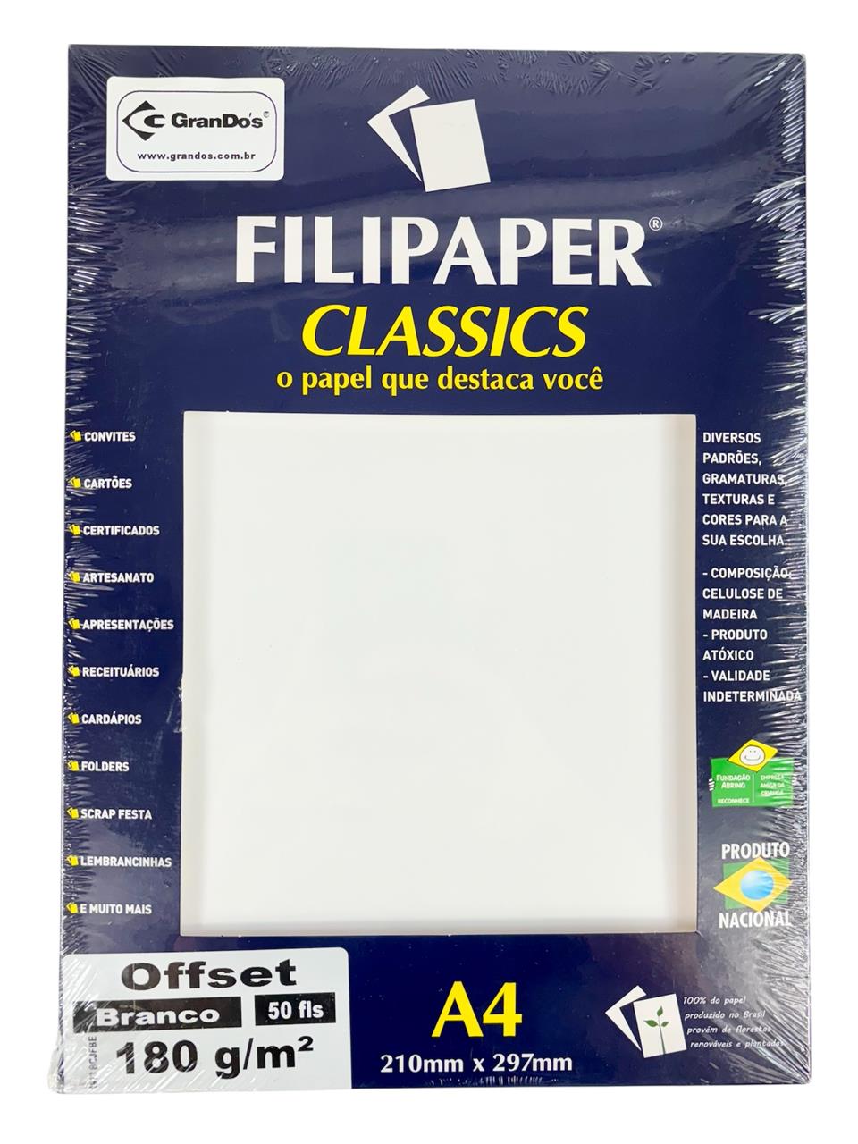 Papel Sulfite GRAMATURA 180 A4 Filipaper