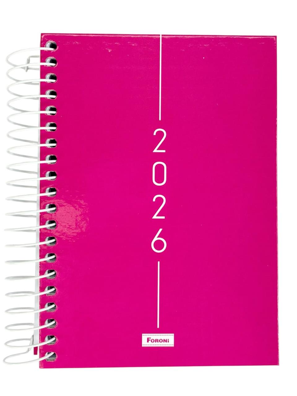 Agenda Executiva 2026 Cliff Rosa Com Espiral Foroni